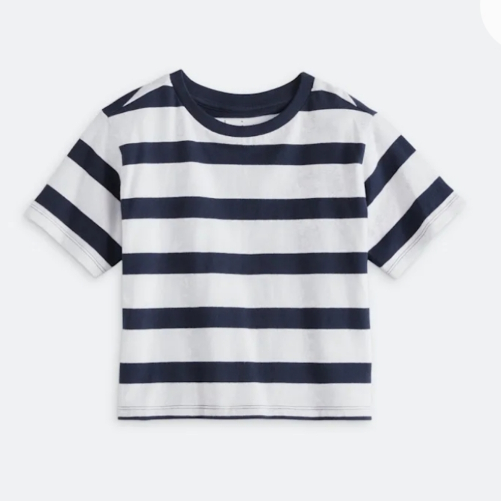 Navy Strip Tee